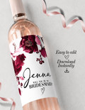 Editable Bridesmaid Proposal Wine Label Template | Printable Wine Bottle Label | Instant Download | Canva Template | Will You Be My Bridesmaid Gift