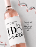 Editable Bridesmaid Proposal Wine Label Template | Printable Wine Bottle Label | Instant Download | Canva Template | Will You Be My Bridesmaid Gift