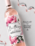 Editable Bridesmaid Proposal Wine Label Template | Printable Wine Bottle Label | Instant Download | Canva Template | Will You Be My Bridesmaid Gift